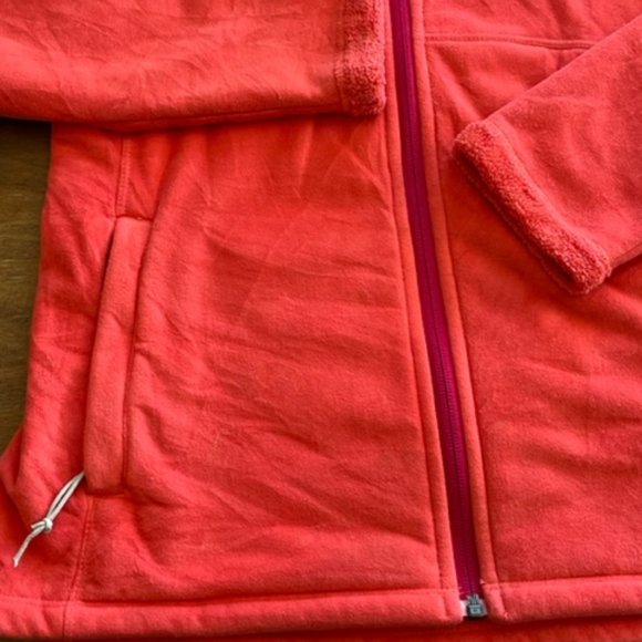 The North Face Women's Fleece Jacket Pink Furry Soft Full Zip Up Small S - Picture 2 of 9